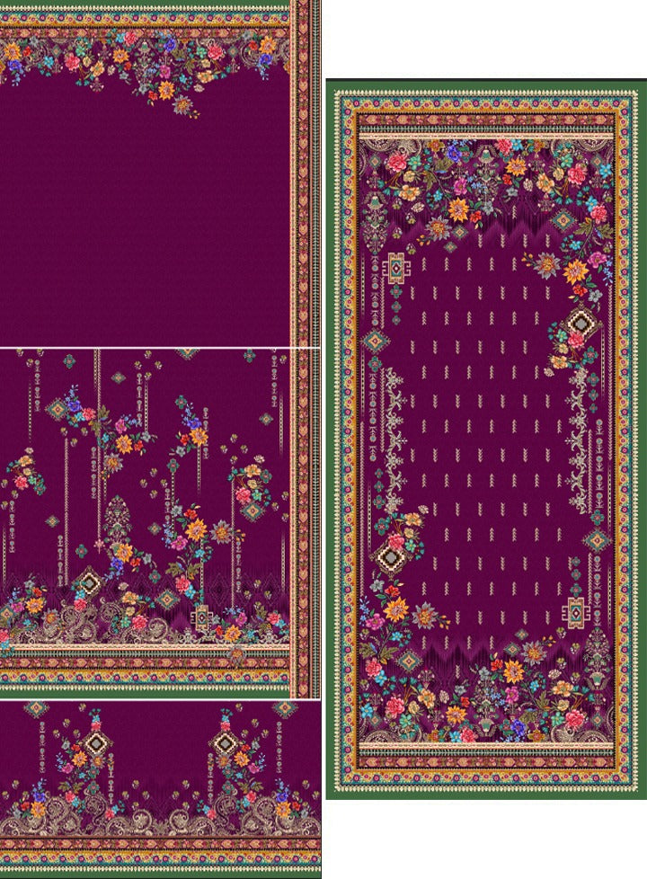 Kashmiri Floral Shirt & Dupatta Panel